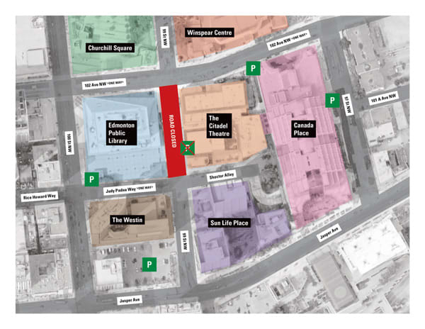 Parking Map, Edmonton